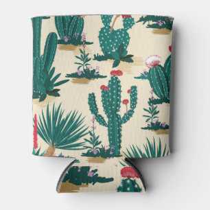 Sommer-Kaktus-Blüten-Wüsten-Druck Dosenkühler