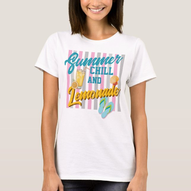 Sommer-Kälte und Limonade T-Shirt (Vorderseite)