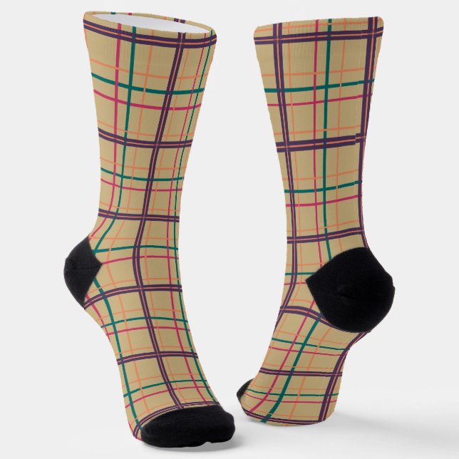 Sommer Kariert Socken (Gewinkelt)