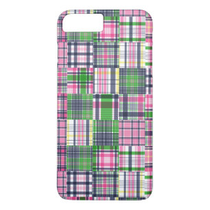 Sommer-Karo Rosa Madras Patchwork Case-Mate iPhone Hülle