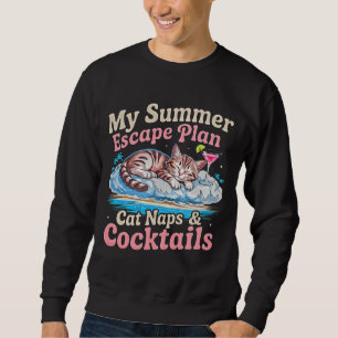 Sommer-Katze-Entkommensplan - Nickerchen Feline Co Sweatshirt