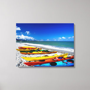 Sommer Kayaking Leinwanddruck