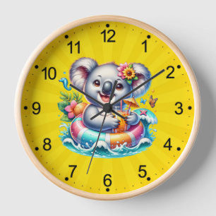 Sommer-Koala-Sublimations-Clipart-97702 Uhr