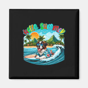Sommer Kostüm St. Bernhard Sonnenbrille Surfen Am Magnet