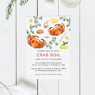 Sommer-Krabben-Eintopf Low Country Boil Grillfes Einladung