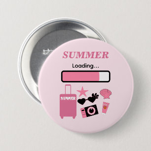 Sommer Lade Rosa Button