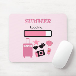 Sommer Lade Rosa Mauspad