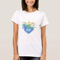Sommer-Leben für eine Zahl Skater-T-Shirt