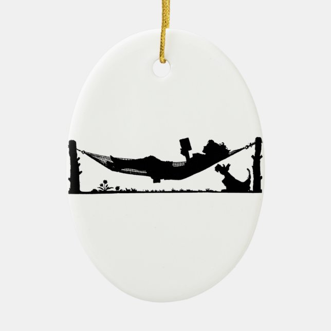 Sommer-Lesung Keramik Ornament (Vorne)