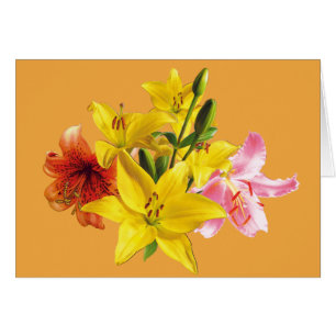 SOMMER-LILIEN-Karte