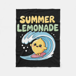 Sommer-Limonade-Vibes Surfen Limonadenwelle _1 Fleecedecke