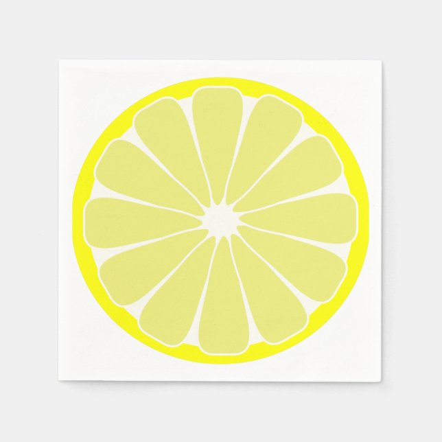 Sommer-Limonen-Frucht-Partyservietten Serviette (Vorderseite)