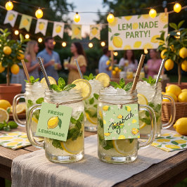 Sommer-Limonen-Party-Getränk-Anhänger Geschenkanhänger