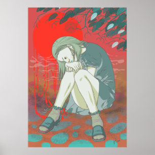 Sommer macht mich blauer Print Poster