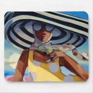 Sommer-Mädchen III Mousepad