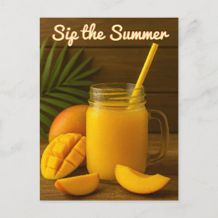 Sommer - Mango-Juice-Postkarte Postkarte