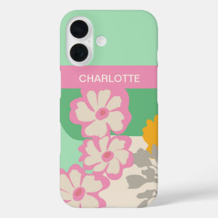 Sommer-Margeriten Farbblöcke Moderne Floral  iPhone 16 Hülle