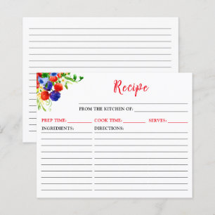 Sommer-Mischobst-Rezeptkarte