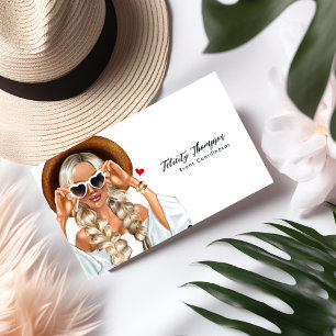 Sommer-Mode-Fashion-Event-Planer QR-Code Visitenkarte