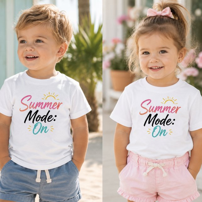 Sommer-Modus Baby T-Shirt (Von Creator hochgeladen)