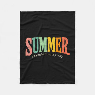 Sommer-Motivationszitat, das mich an mein Warum lu Fleecedecke