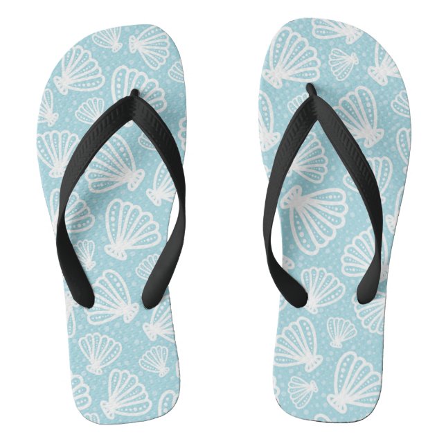 Sommer-Muschel-Muster Flip Flops (Fußbett)