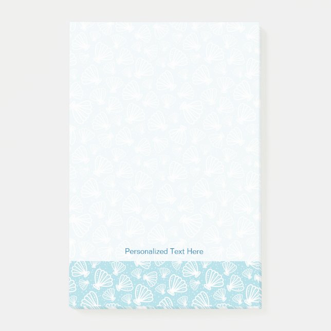 Sommer-Muschel-Muster Post-it Klebezettel (Vorderseite)