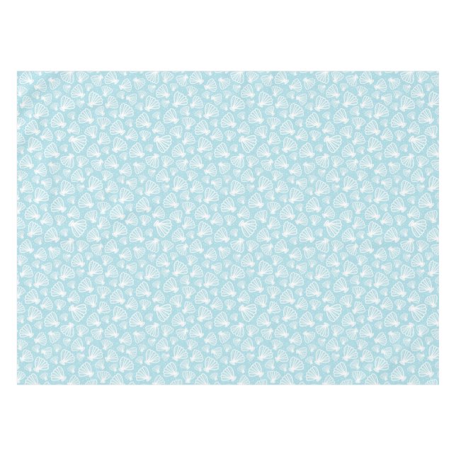 Sommer-Muschel-Muster Tischdecke (Vorderseite (Horizontal))