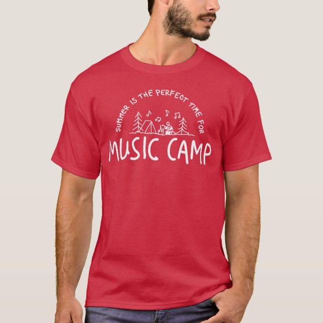Sommer-Musik-Camp Mädchen T-Shirt (Vorderseite)
