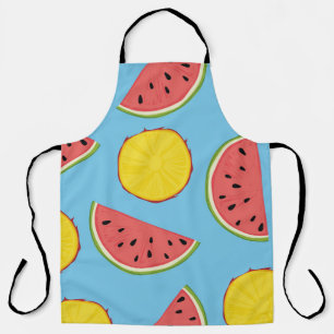 Sommer-Muster mit Ananas und Wassermelone-Kunst Schürze