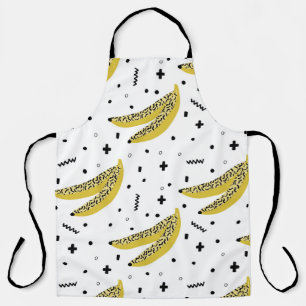 Sommer nahtloses Muster mit Bananen im Pop-Art-Sti Schürze