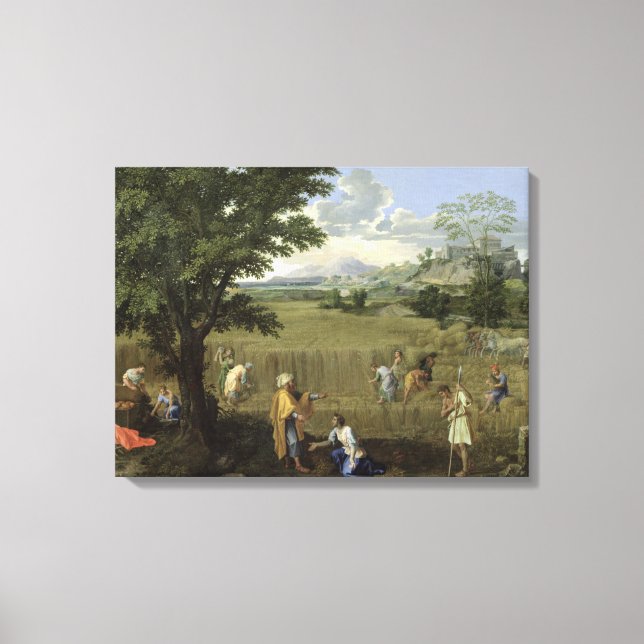 Sommer, oder Ruth und Boaz, 1660-64 Leinwanddruck (Vorderseite)