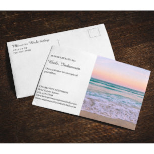 Sommer oder Tropengebiet Real Anwesen Postkarte