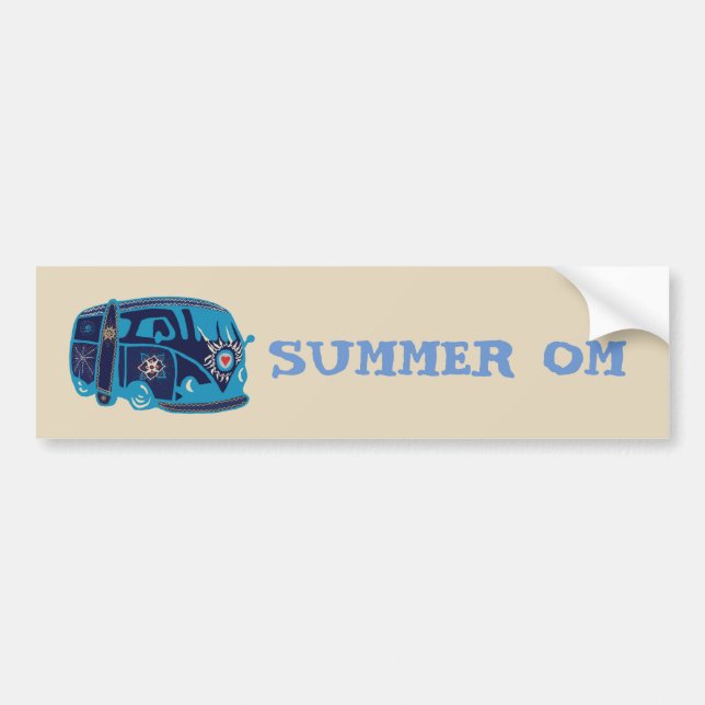 Sommer-OMhippie-Van-Autoaufkleber Autoaufkleber (Vorne)