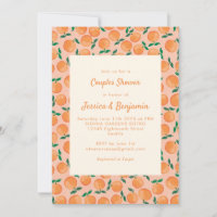 Sommer Orangen Frucht Wasserfarbe Rosa Dusche