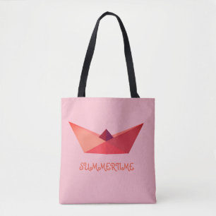 Sommer Origami Hut All-Over-Print-Tasche