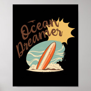 Sommer - Ozean-Träumer Surfen  Poster