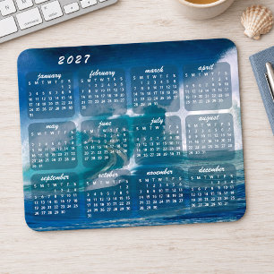 Sommer-Ozeanwellen-Foto 2027 Kalender Mousepad