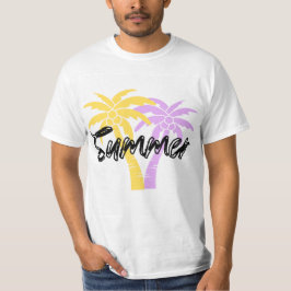 Sommer-Palmbaum-T-Shirt | Tropisches ästhetisches T-Shirt