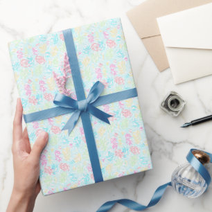 Sommer Pastell Wasserfarben Kunst Muster Geschenk Geschenkpapier