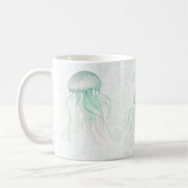 Sommer-Perlmutt-Wasserfarben-Ozean-Design Kaffeetasse