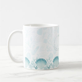 Sommer-Perlmutt-Wasserfarben-Ozean-Design Kaffeetasse