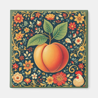 Sommer-Pfirsich-Magnet Magnet