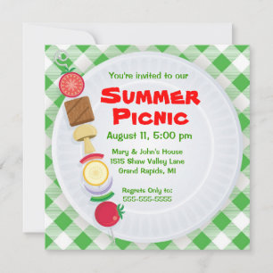Sommer-Picknick-Einladung Einladung