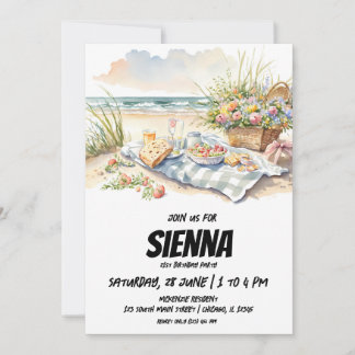 Sommer Picnic Beach View Einladung