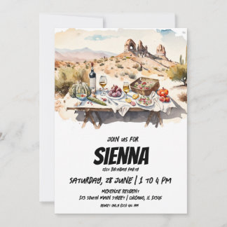 Sommer Picnic Cappadocia Aussicht Einladung