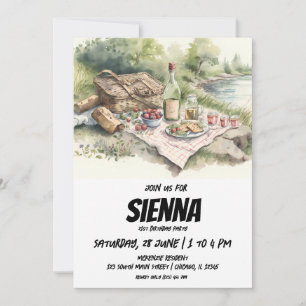 Sommer Picnic Seeblick Einladung