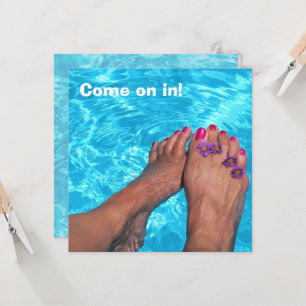 Sommer-Pool-Party Einladung