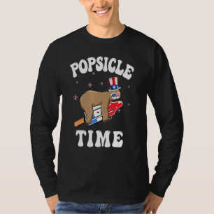 Sommer Popsicle Time Sloth Eros Bendato T-Shirt