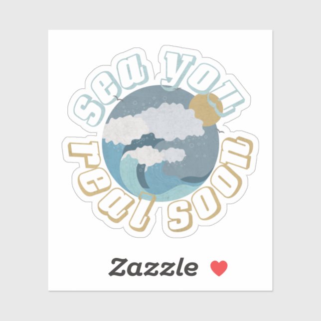 Sommer Pub: Meer Sie wirklich bald Aufkleber (Blatt)